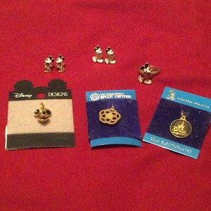Disney World charms, earrings
